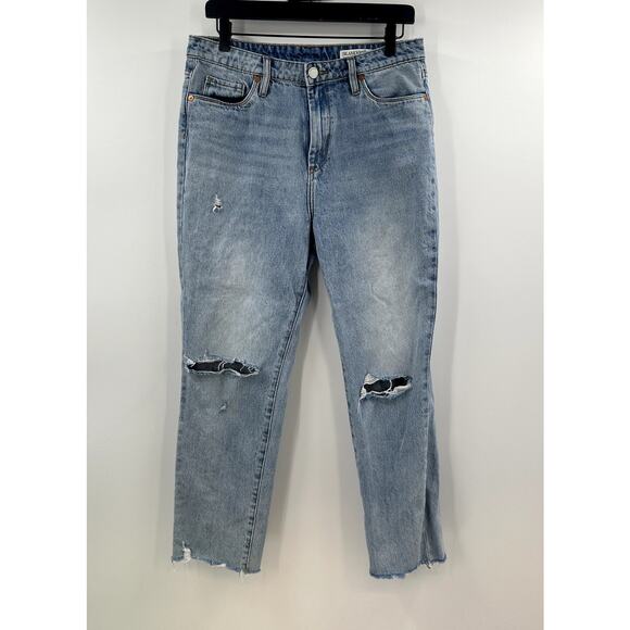 BLANK NYC Light Wash The Madison Crop Distressed Size 29 - Picture 1 of 8